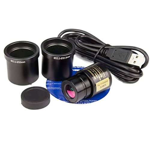 実験用顕微鏡スライド HD 2MP USBユニバーサルデジタル電子アイピース顕微鏡顕微鏡カメラマウントサイズ23.2mm 顕微鏡部品