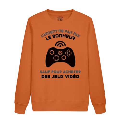 Sweatshirt enfant jeux vidéo idéal pour le collège et les après-midi gaming entre copains