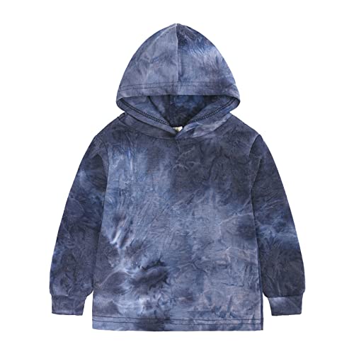 Toddler Girls Boys Sweatshirt 2PCS Pullover Hooded Kids Long Sleeve Tie Dye Sweater & Pants Outfits Set Fall Clothes2