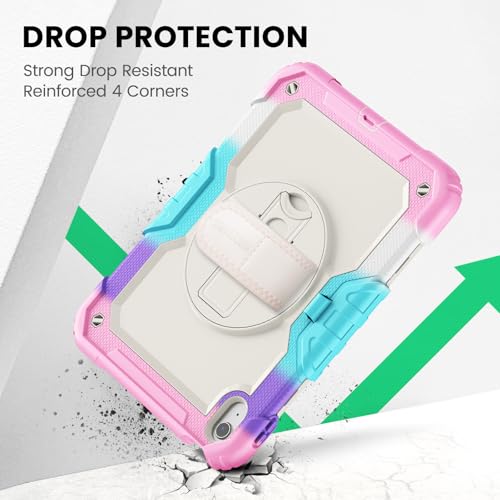 Funda para iPad de 10ª generación SEYMAC resistente con soporte y protector 7