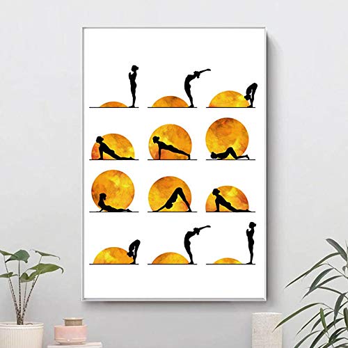 Décor à la maison 50x70 cm sans cadre pour embellir facilement un mur de fitness vide