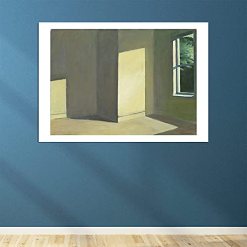 Edward Hopper Soleil dans une pièce vide - Grand poster mat encadré déco murale - 4