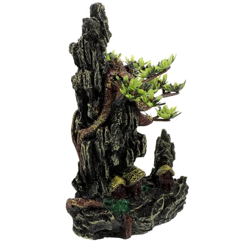 HOMOBABE リアルな樹脂製爬虫類用木枝 テラリウムデコレーション 安定ベース 軽量耐久 爬虫類水槽用飾り に適した自然模倣アクセサリー