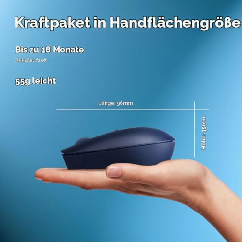 Lenovo 540 kompakte Funkmaus mit USB-C-Empfänger blau, GY51D20871 – Ansicht 6