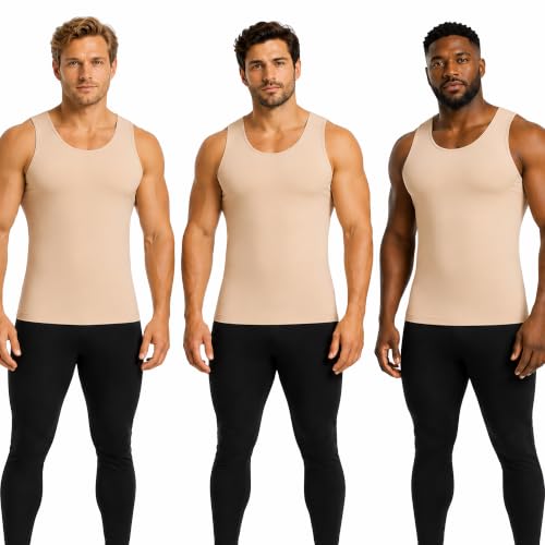 Image of Insta Slim - Made in USA 3 Pack Compression Muscle Tank Body Shapers for