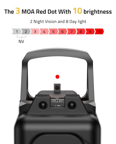 Image of CVLIFE Wolfprowl Motion Awake 3MOA Red Dot Sight for RMSC