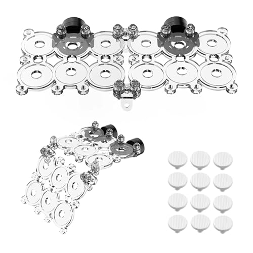 Miofis Coral Frag Rack for Aquarium, N52 Strong Magnetic Holder with 12 Frag Plugs, Polycarbonate...