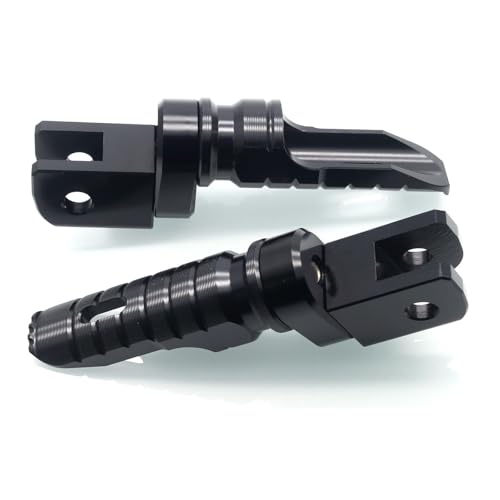 Image of MZS Motorcycle Foot Pegs Front 360 Roating Rider Footpegs Rest Pedal Black CNC Compatible with RS660, RSV4 /Factory /R /RF /RR, Tuono 660, Tuono 1100, Tuono V4