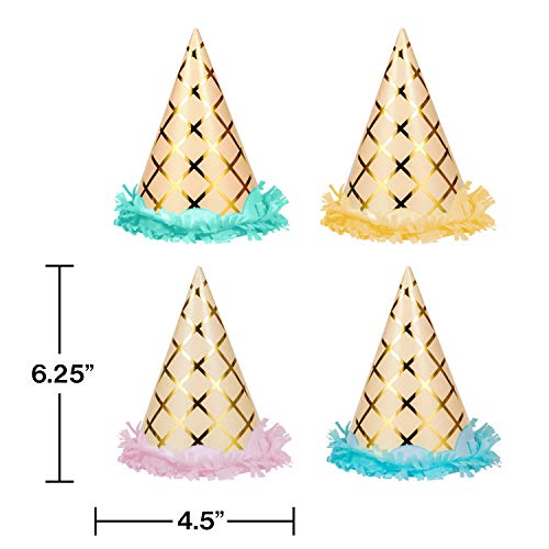 Ice Cream Party Party Hat, 8 ct