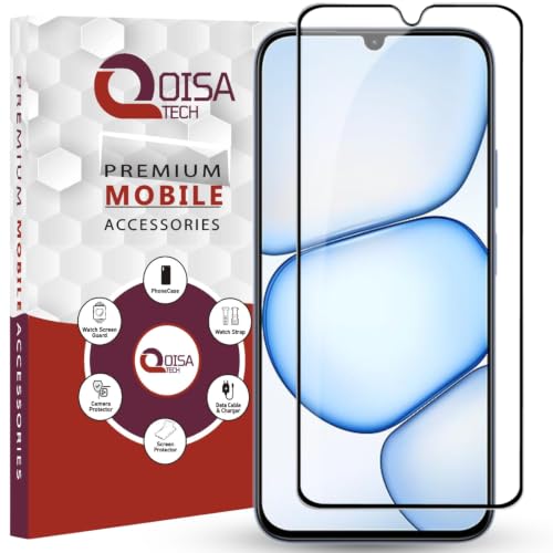 Image of Premium Tempered Glass Screen Protector Guard For Realme C100x 4G (6.8 Inch, Pack of 1) | Edge to Edge Coverage With Easy to installation kit