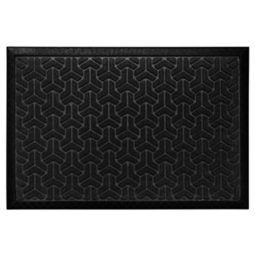 Tapete De Entrada Capacho Waterkap Residencial 60Cm X 40Cm Cor:Preto