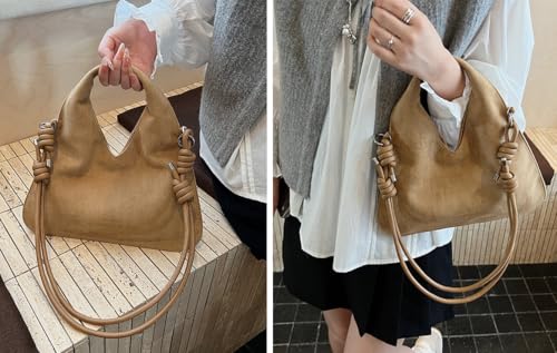 Bolso tote de gamuza pequeño para mujer miniatura 7