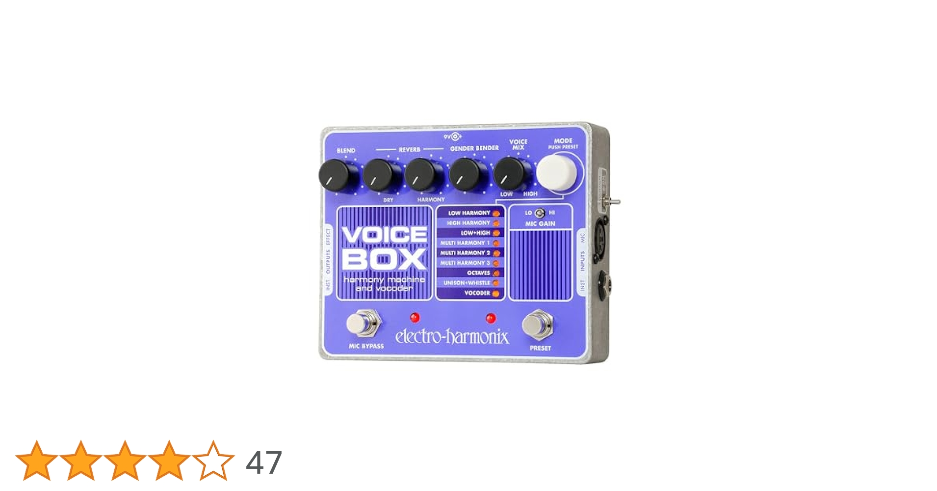 中古エレクトロハーモニクス社VOICE BOX  完動品(ボーカルプロセッサー) 楽天市場】voiceboxの通販