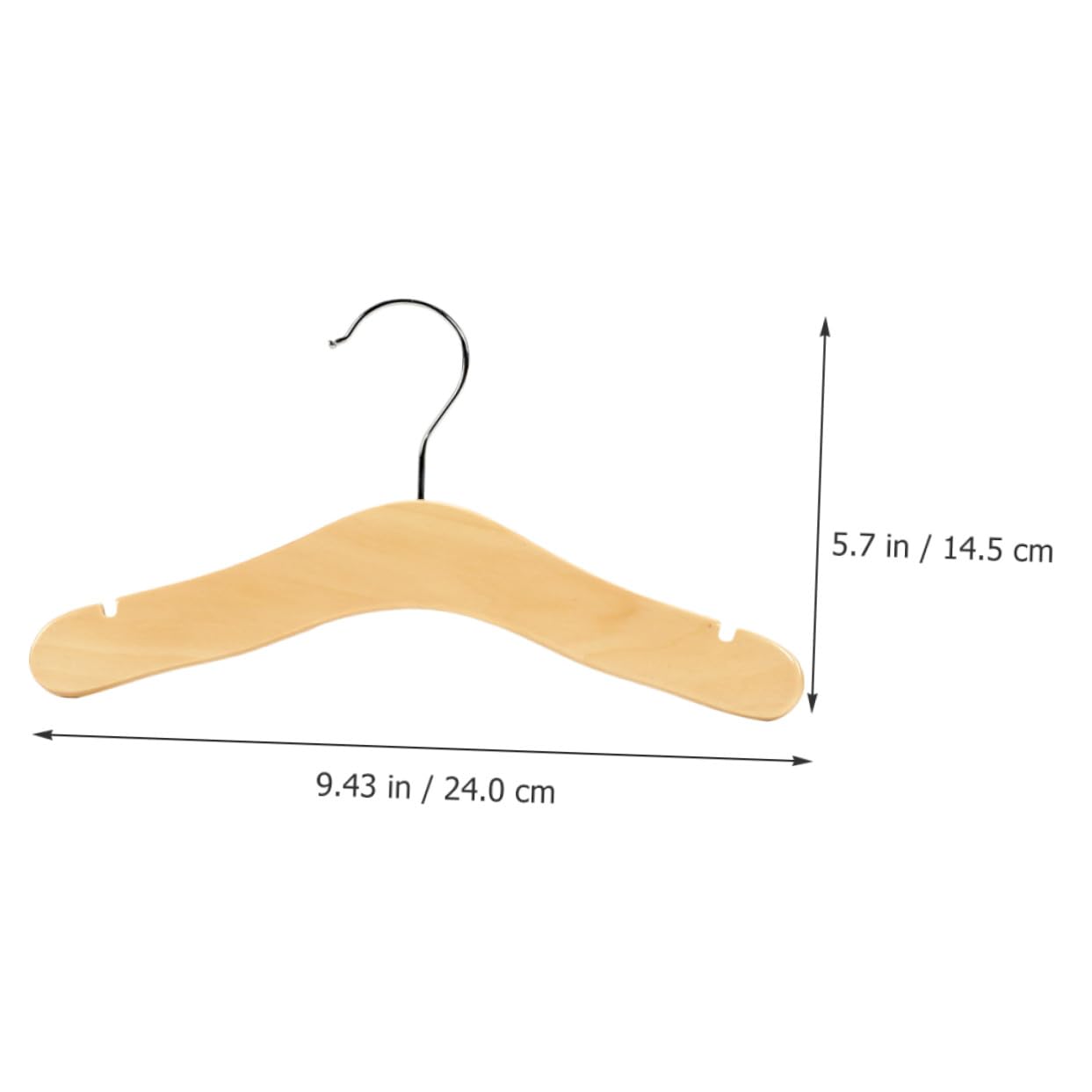 Perchas de Madera para Niños 5 Piezas, Perchas Pequeñas