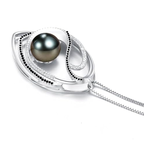 Mothers Day Gifts for Mom, Wife, Women - Tahitian Black Pearl Necklace - Wedding, Birthday, Anniversary, Valentine's, Christmas Jewelry2
