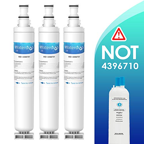 Waterdrop 4396701 Refrigerator Water Filter, Compatible with Whirlpool 4396702, 4396701, EDR6D1, EveryDrop Filter