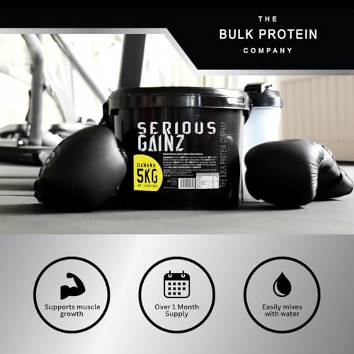 The Bulk Protein Company - Serious Gainz – Mass Gainer Protein Powder – Banana 5kg, B142-BA - Image 5