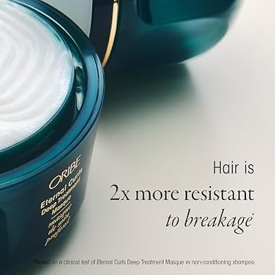 Oribe Eternal Curls Deep Treatment Mask - Moisturizing Hair Mask for Thick, Curly & Coarse Hair - Helps Prevent Breakage, Repairs Damage & Split Ends - For All Curl Types - 8.5 oz
