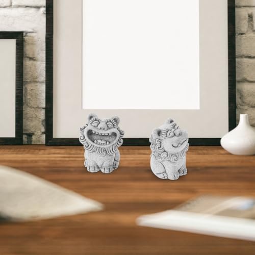 Mini Estatua León Decoración Fengshi Ye para Escritorio miniatura 4
