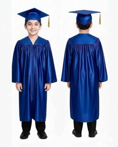 Image of ITSMYCOSTUME Convocation Graduation Gown Costume Dress for Kids Complete Set (Gown,Cap) for Boys & Girls