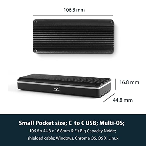Caja externa Vantec para SSD M.2 NVMe USB 3.1 Tipo C RGB miniatura 5