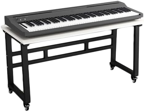 Heavy Duty Keyboard Stand with Universal Wheel Bracket for Easy Mobility - Professional Electric Piano H Brace for Adult/Youth Musicians