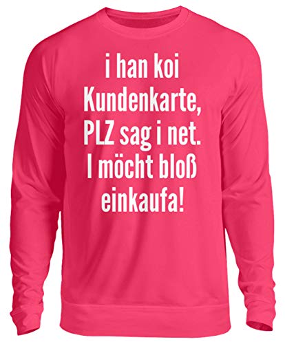 Pull rose éponge à message humoristique carte de crédit signé I han koi