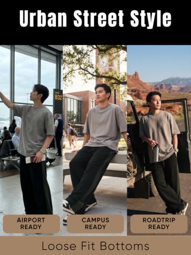 Image of GRECIILOOKS Men's Loose Mid Rise Casual Trousers Pants | Regular | Sports Stylish Track Pant | Sweatpants (Available in Plus Size)
