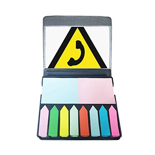 Symbole d'avertissement jaune noir pour ne plus oublier vos tâches sur votre bloc note