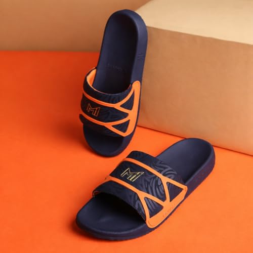 Image of CHUPPS MI Flex Men's Casual Slides | Soft Cushioned Footbed | Lightweight Anti-Slip Slippers | Indoor Outdoor Daily Wear Slides for Men