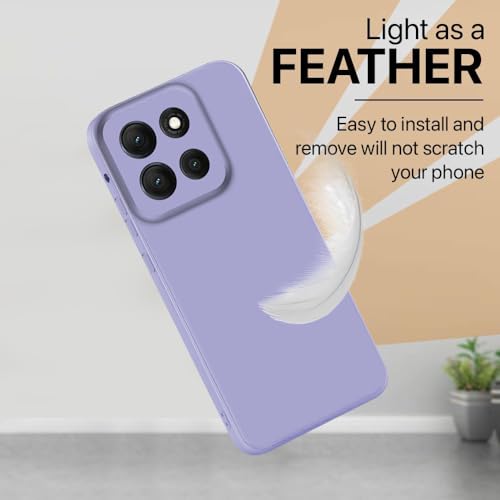 Image of Back Cover Compatible with Motorola Moto G86 5G / G86 Power 5G | Full Camera Protection | Premium Liquid Silicon Case | Flexible Bumper Case for Motorola Moto G86 5G / G86 Power 5G (Purple)