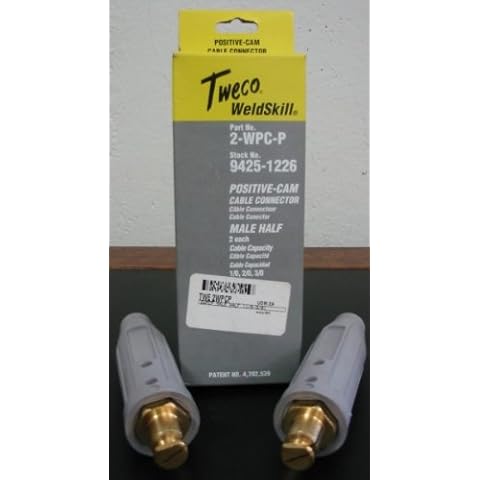 TWECO 2-WPC-P CABLE CONNECTORS (2 MALE HALVES) 1/0-3/0 Cover