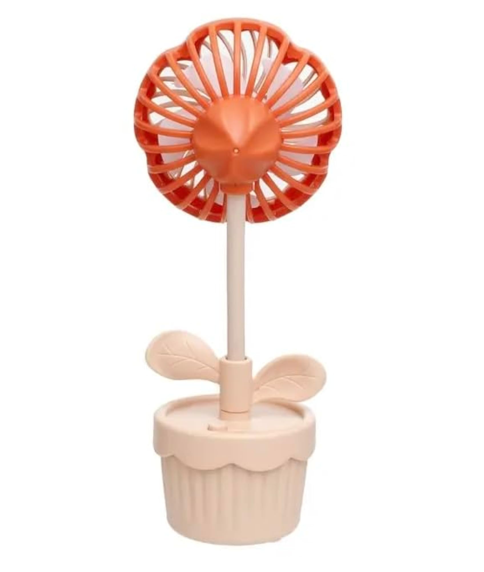 Flower Pot Mini Desk Fan, Cute Plant Design