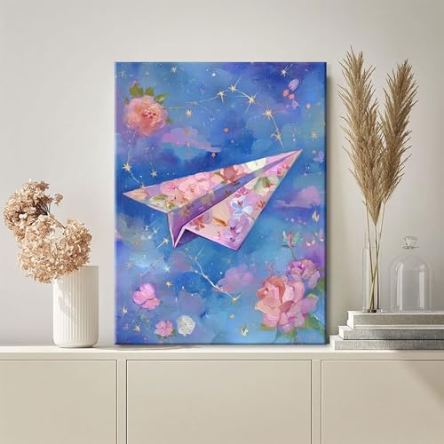 数字油絵 花 ペイントバイナンバー 人気 ナンバーペイント, DIY 絵 デジタル油絵 キット 初心者向け 簡単 Paint by Numbers ブラシとアクリル絵の具が入 手塗り DIY絵 オフィス インテリア リビング装飾, 女性へのギフト 20x3