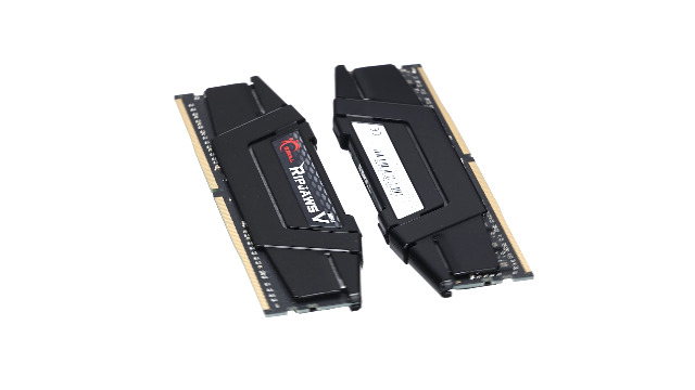 Gskill F4-3200C16D-16GVKB Memory D4 3200 16 GB C16 RipV K2 2X 8 GB, 1.35 V, RipjawsV Black, schwarz