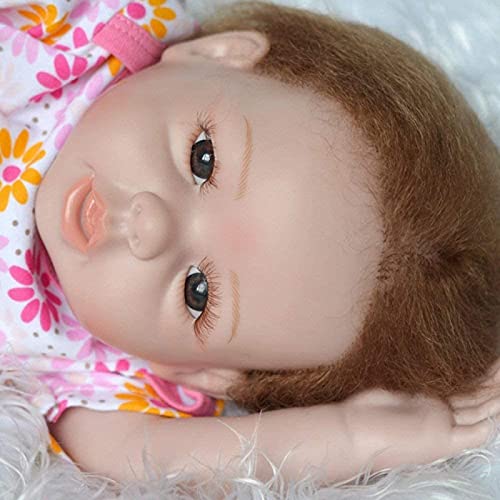 MWKL Reborn Baby Dolls,Ernährende Puppen,50-55cm Vollsilikon Babypuppe Simulation Rebirth Doll – Bild 4