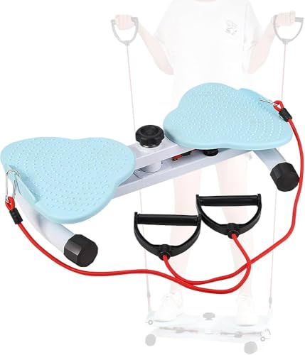 Máquina de torsión de cintura, tabla de pilates multifuncional con resistencia ajustable, masaje de pies y capacidad de peso de 150 kg para ejercicio en casa