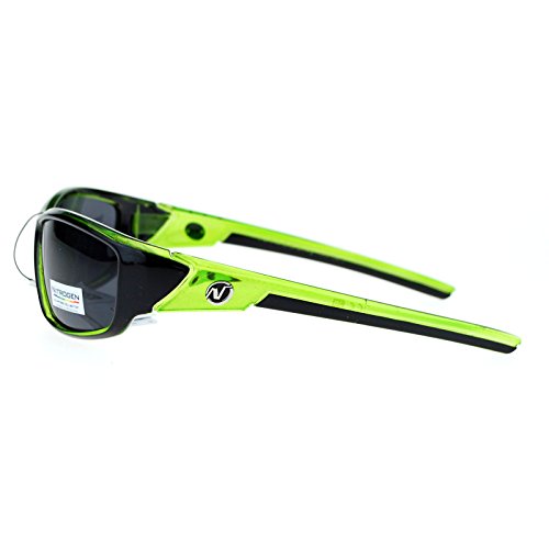 Nitrogen Polarized Mens Classic Oval Plastic Warp Sport Sunglasses Green4