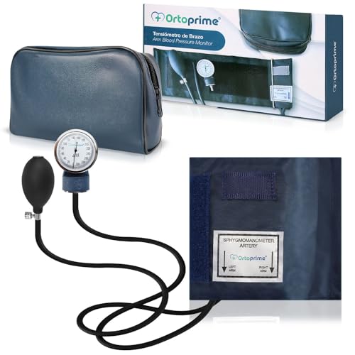 OrtoPrime Sfigmomanometro Manuale Professionale per Braccio, Misuratore di Pressione Manuale