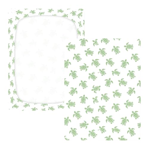 Linge de lit bébé coton tortue verte parure housse de couette douce
