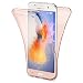 Produktbild NALIA 360 Grad Handyhülle kompatibel mit Samsung Galaxy S7 Edge, Full Cover Vorne & Hinten Rundum Schutz-Hülle, Dünnes Ganzkörper Silikon Case, Transparenter Displayschutz & Rückseite - Rose Gold