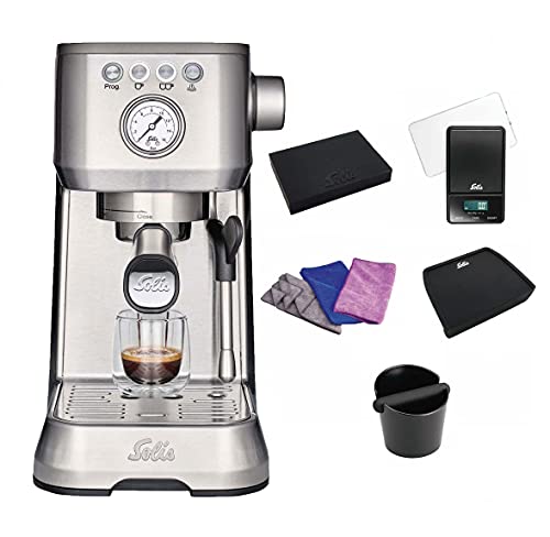 Solis Barista Perfetta Plus 1170 Kaffeemaschine Promopack - Espressomaschine mit Dampf- und Heißwasserfunktion… – Bild 3