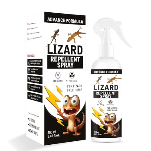 Image of Lizard Repellent for Home Spray Pest Control | Made With Plants Oil, Irritant-Free, Chemical-Free | Baby Skin Safe Plant Safe (200 ML) (peck of 1)