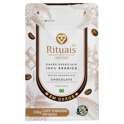 3 Corações Café Torrado em Grãos Rituais 85+, Aroma Chocolate, 250g