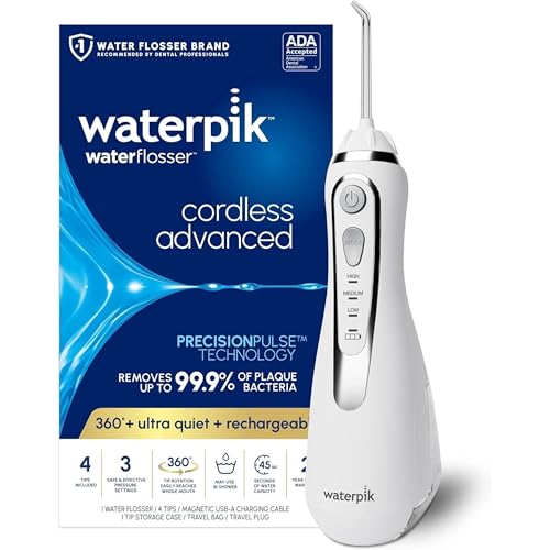 Waterpik Cordless Advanced 2.0 Water Flosser For Teeth, Gums, Braces, Dental Care With Travel Bag...