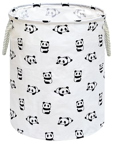 Image of Round Laundry Basket Storage Bins Nursery Hamper Gift Baskets for Home,Office,Home Decor