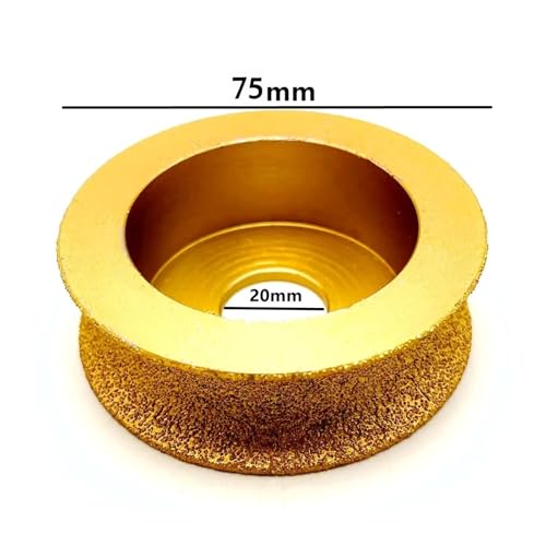 Meuleuse d'angle : roues de profilage diamant 75mm pour marbre et granit