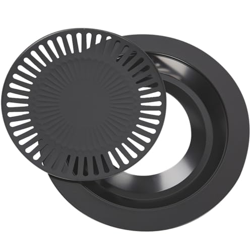 Toyvian Bandeja Parrilla Coreana Antiadherente Resistente al Calor para Barbacoa Sartén para Cocinar Carne Plancha Amplia para Estufa Portátil y Reuniones Familiares