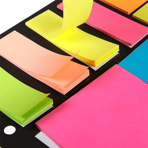 Image of Crackles Sticky Notes - 375 Sheets Sticky Pad, Stick Notes for Study, Stationary Items, Self-Adhesive Memo Pad Sticky Notes Bookmark Point It Marker Memo Sticker