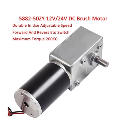 Moteur électrique anti-retour 24V 160RPM blocage automatique vis sans fin avec support